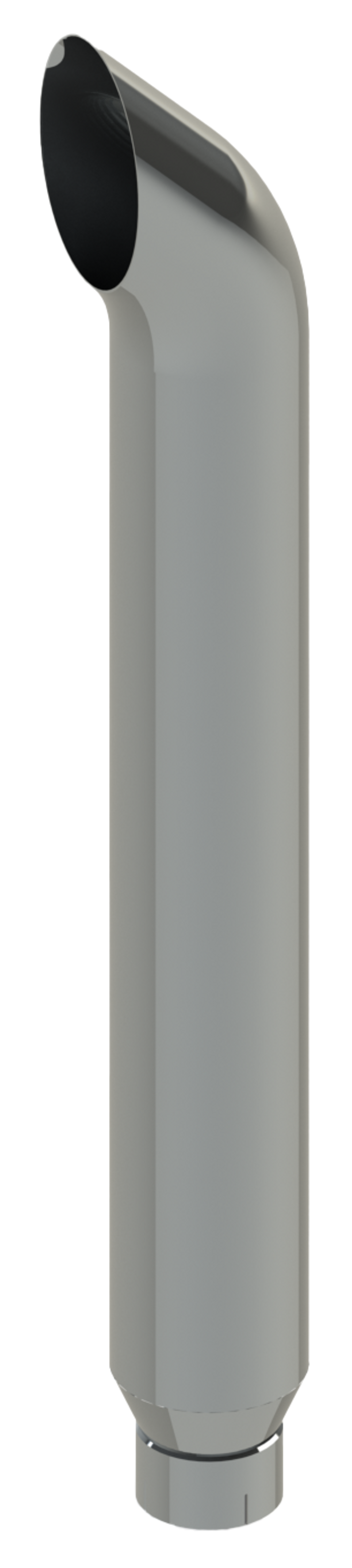 Lincoln Chrome West Coast Curve Cut 6” ID X 96” Reduced To 5”  — SKU 606D-096-1103