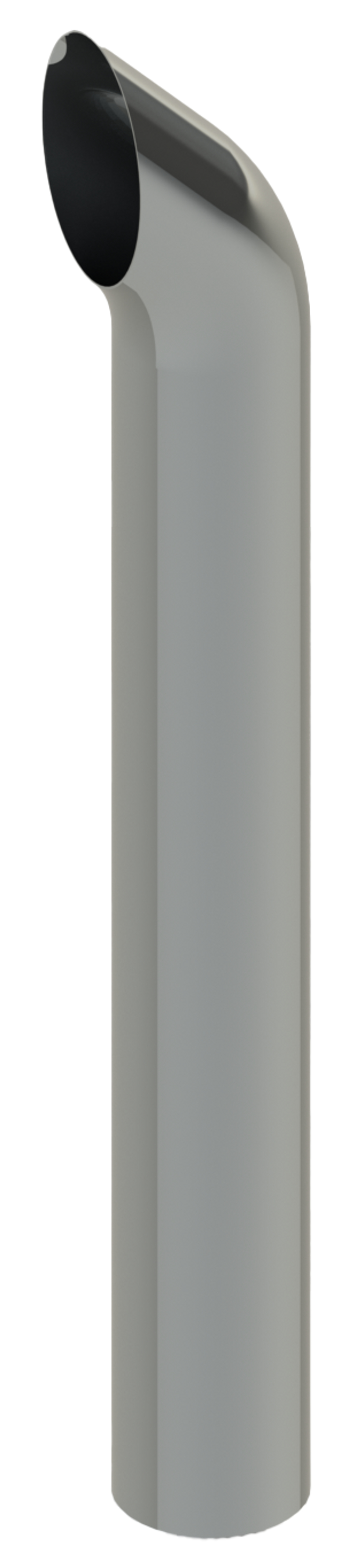 Lincoln Chrome West Coast Curve Cut 8” OD X 60” Straight — SKU 608A-060-1103