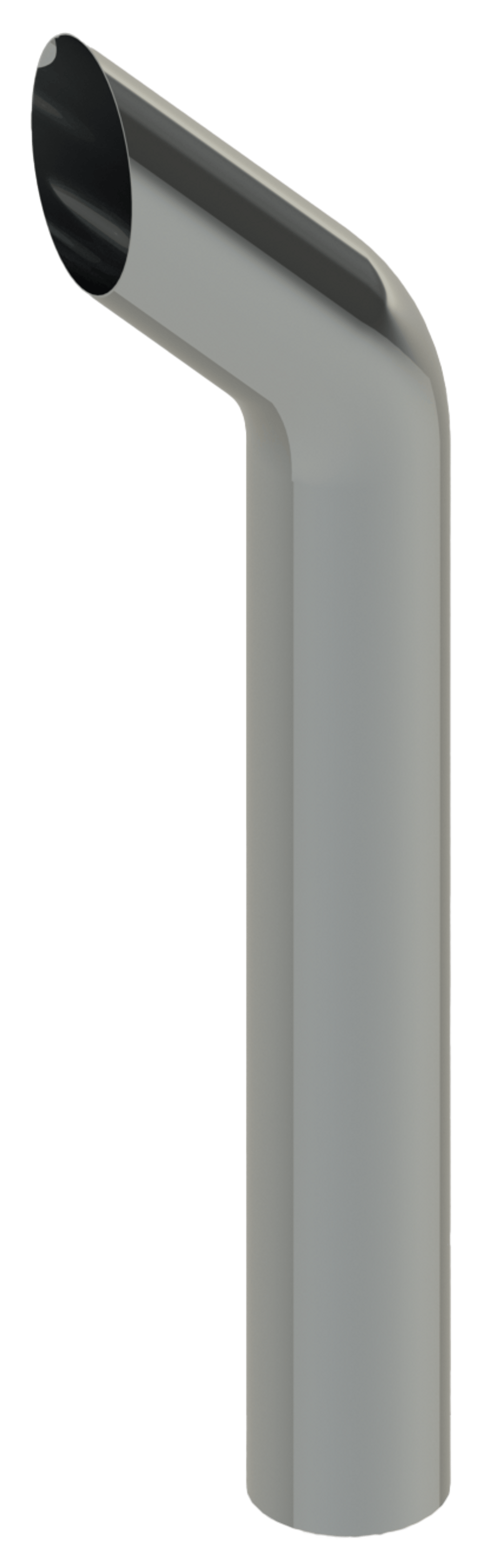 Lincoln Chrome BullHorn Cut 7” O.D X 60” L Top Stack Straight — SKU 307A-060-1103
