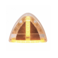 30 LED Low Profile Turn Signal Light For 1987-2007 Peterbilt 379/378/357 - Amber LED/Clear Lens  thumbnail 2