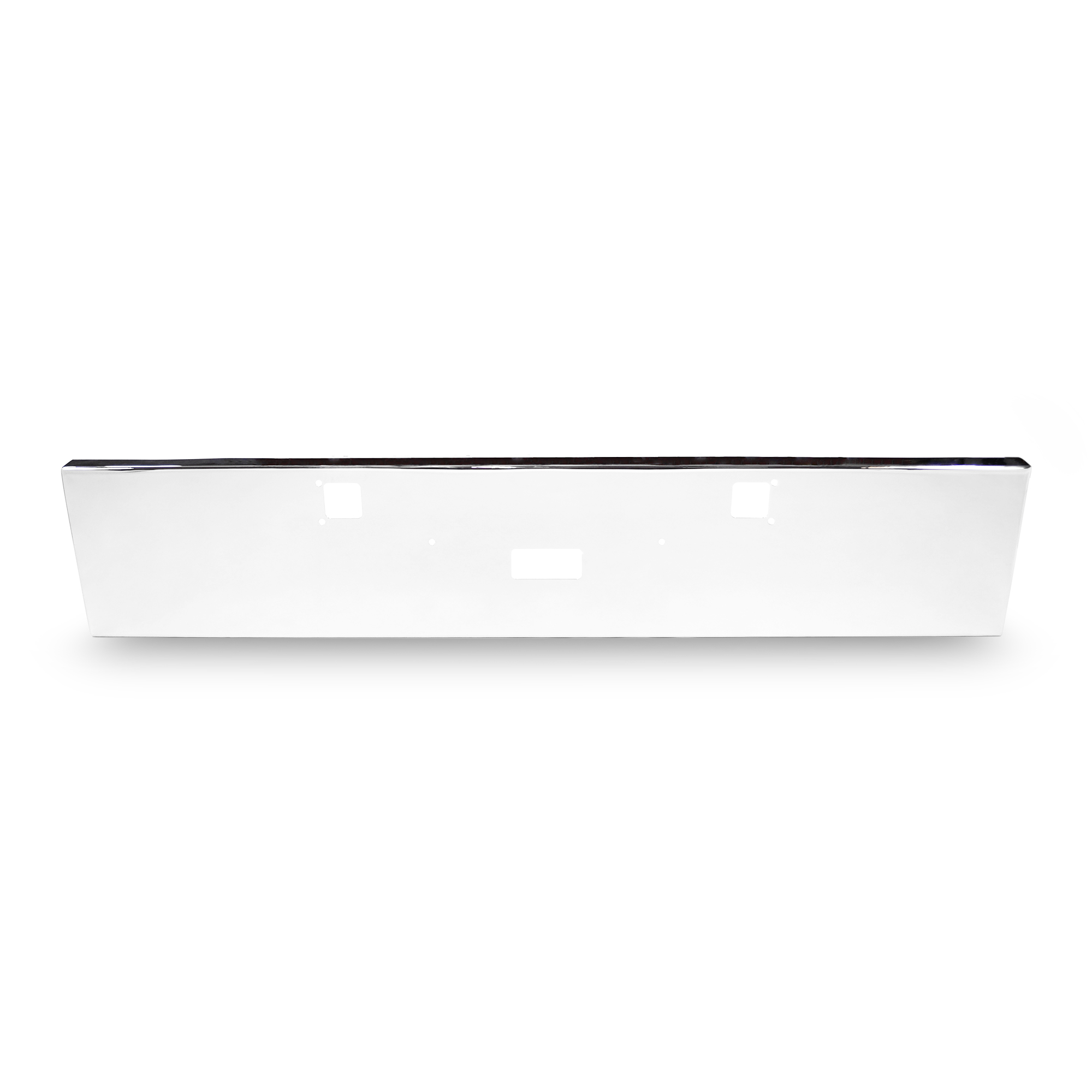 20” Chrome Bumper Kenworth W900L, with Step and Tow Holes — SKU US20-511BX20