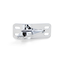 Lincoln Chrome Cab Bracket Angled Fits Peterbilt  thumbnail 3