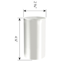 Grand General Tall Cylinder Plastic 33mm Screw-On Lug Nut Cover 4-1/4" H thumbnail 2