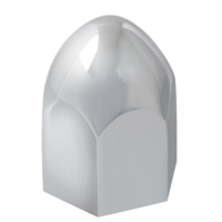 Grand General Bullet Chrome Plastic Push-On Lug Nut Cover Without FLange  ½” X ¹⁵∕₁₆”  (10)Pcs thumbnail 2