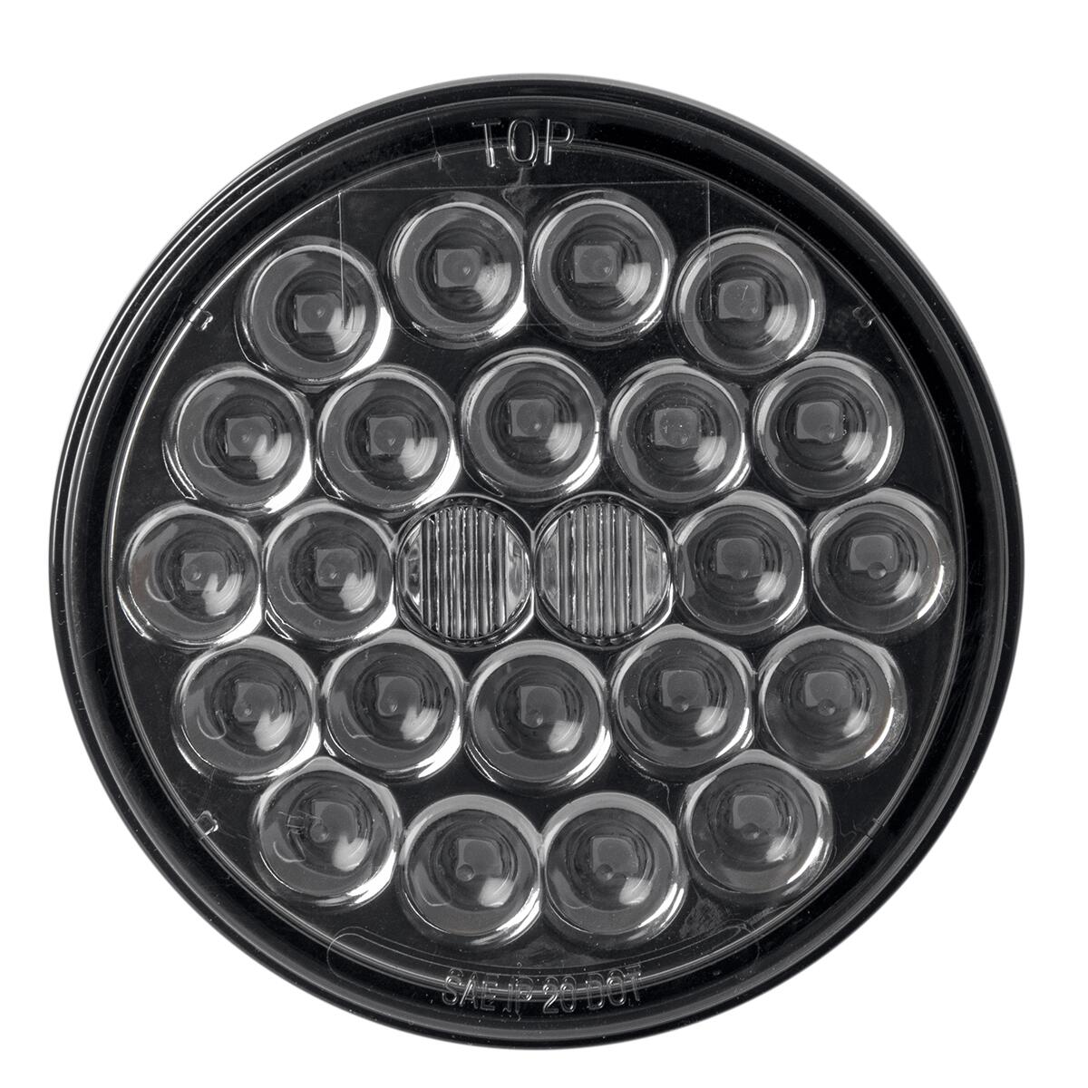 4" LED Sealed Pearl LED Light Smoke Len Amber/Smoke — SKU 78275-GG