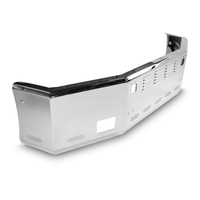 20” Chrome Bumper (Kenworth T800 1986-2003) Aero, W/ Grille Installed, Tow hole, Fog hole & 9 Hidden Light Holes thumbnail 4