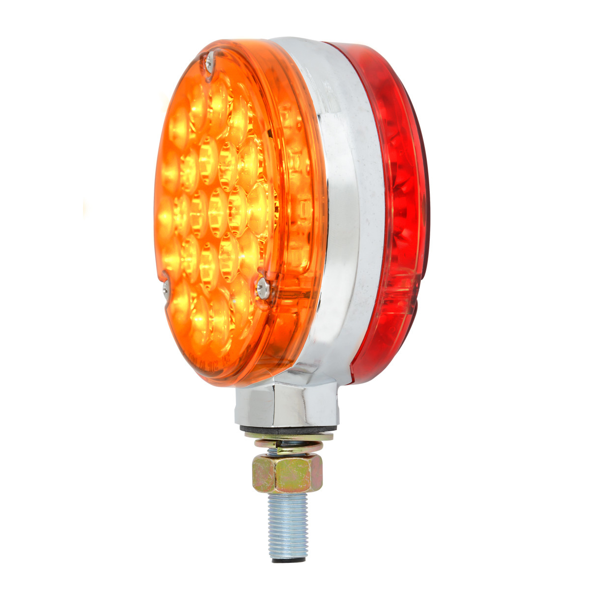Grand General Pearl 4” Two Faced LED Pedestal Light Red/Amber — SKU 78360-GG