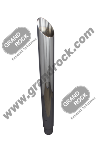 6” X 84" Miter Stack Reduced to 5” X Chrome ID — SKU SP6-84EXC