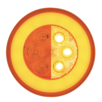 21 LED 4" GLO Turn Signal Light - Amber LED/Amber Lens thumbnail 3