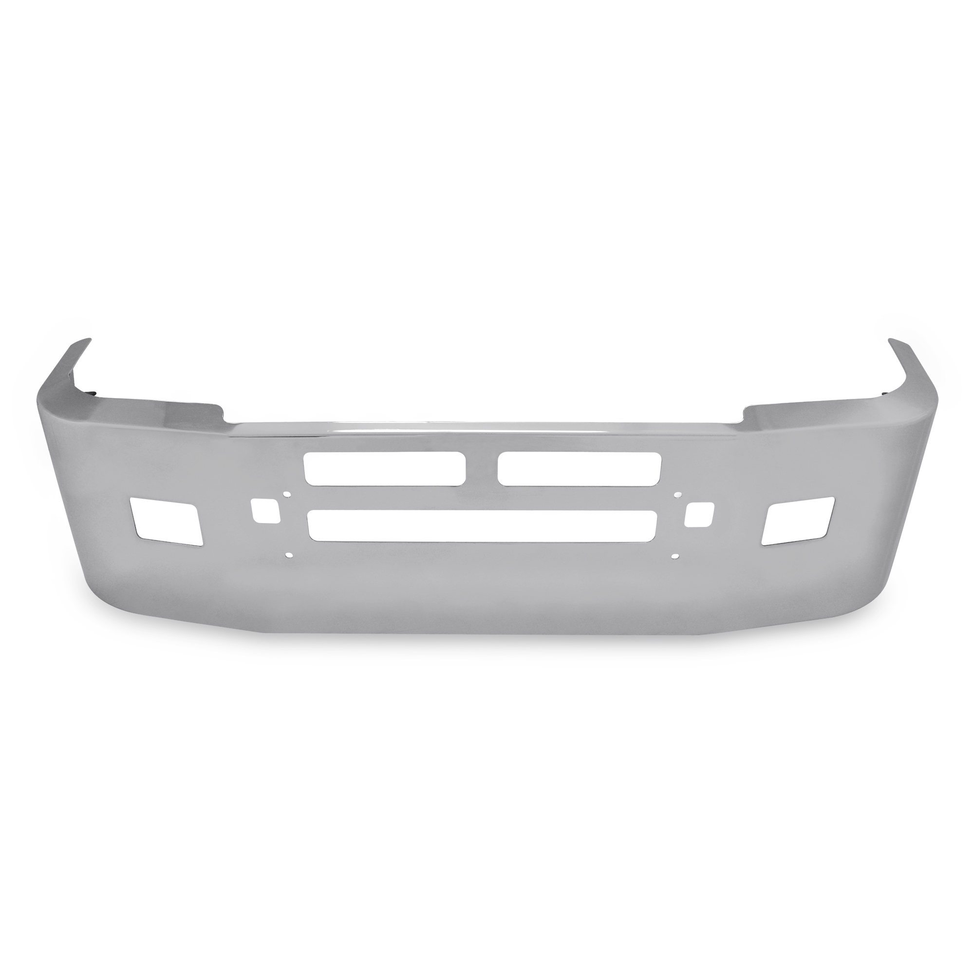 20” Chrome Bumper (Kenworth T600 All Years) W/ Wrap Around, Air Vent, Tow, & Fog Light Holes — SKU US20-59020