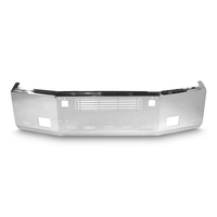 20” Chrome Bumper (Kenworth T800 1986-2003) Aero, W/ Grille Installed, Tow hole, Fog hole & 9 Hidden Light Holes thumbnail 2