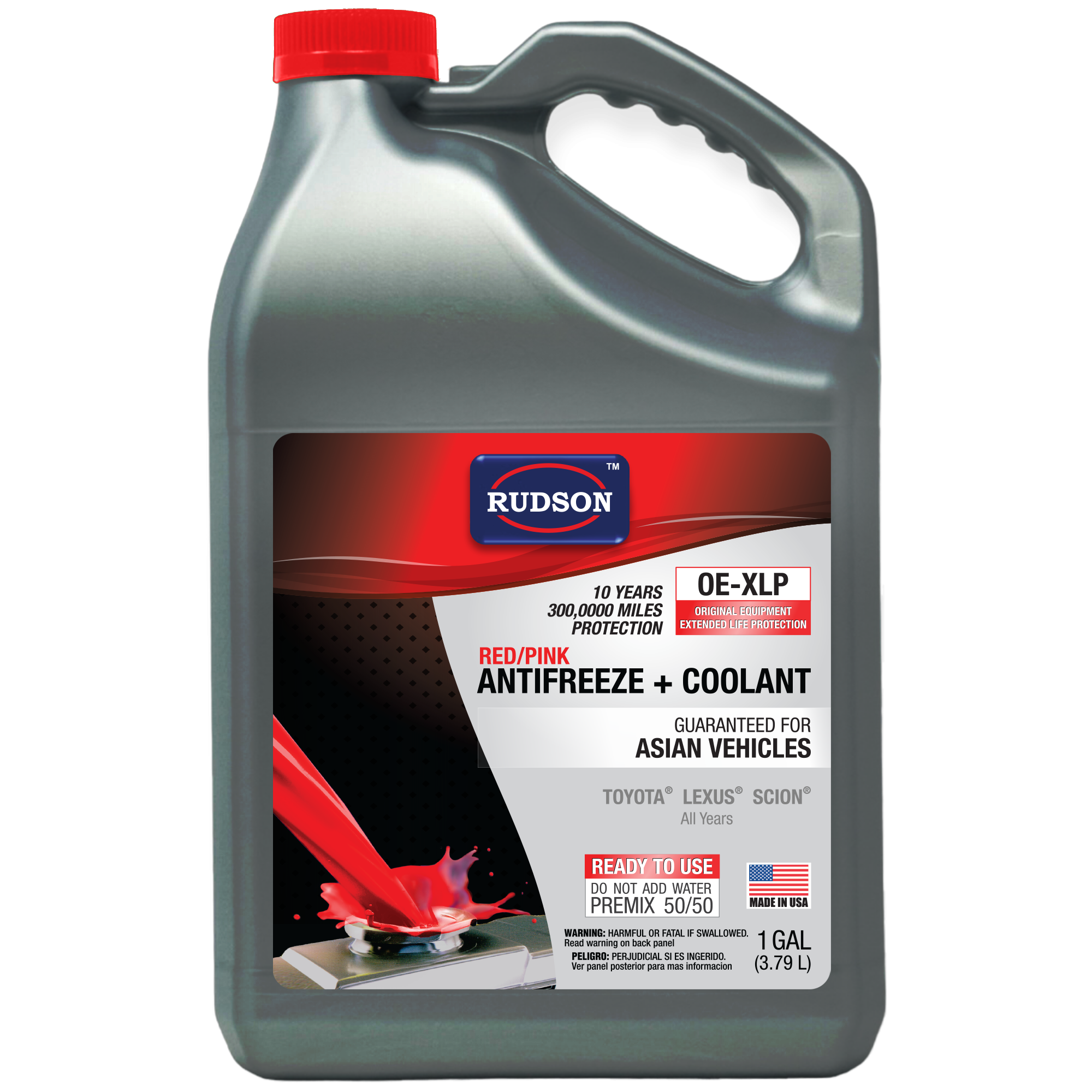 ANTIFREEZE ASIAN RED 50/50 (1GAL) — SKU CH.AFCVS01R