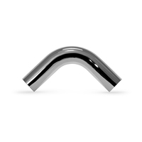 5" 90 Degree Exhaust Elbow 18" x 18" OD-OD Chrome thumbnail 1
