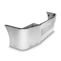 24” Chrome Bumper Freightliner Century 2005-2007 and Columbia 2003-2007, with Grille Horizontal and 11 Hidden Light Holes thumbnail 3