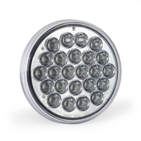 4” Round Led Light Red/Blue Clear Lens 12/24V thumbnail 4