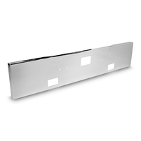 18” Chrome Bumper (Peterbilt 378 & 379) Box End, W/ Tow & Fog Light Holes thumbnail 2