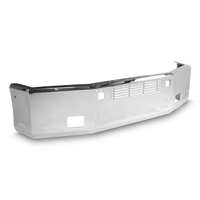 20” Chrome Bumper (Kenworth T800 1986-2003) Aero, W/ Grille Installed, Tow hole, Fog hole & 9 Hidden Light Holes thumbnail 3