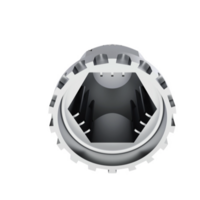 33mm x 2-3/4" Chrome Plastic Original Nut Covers - Push-On  thumbnail 2