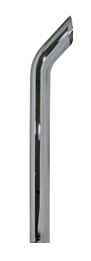 Chrome Bull Horn Top Stack 108”H X 5” ID. — SKU BH5-108EXC