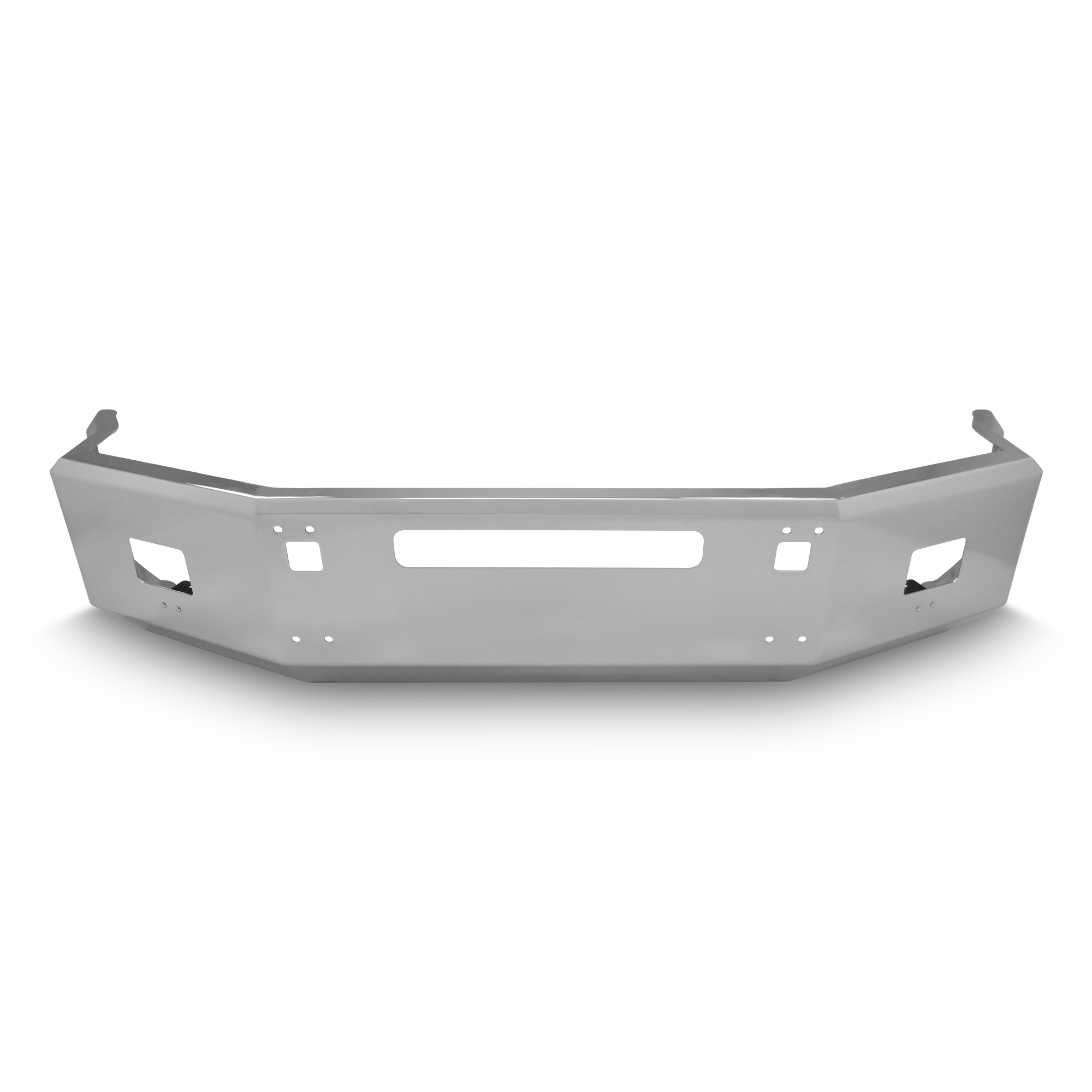 18” Chrome Bumper (Kenworth T800 1986-2003) Aero, W/ 4 Bolts, Tow & Fog Light Holes — SKU US20-59001