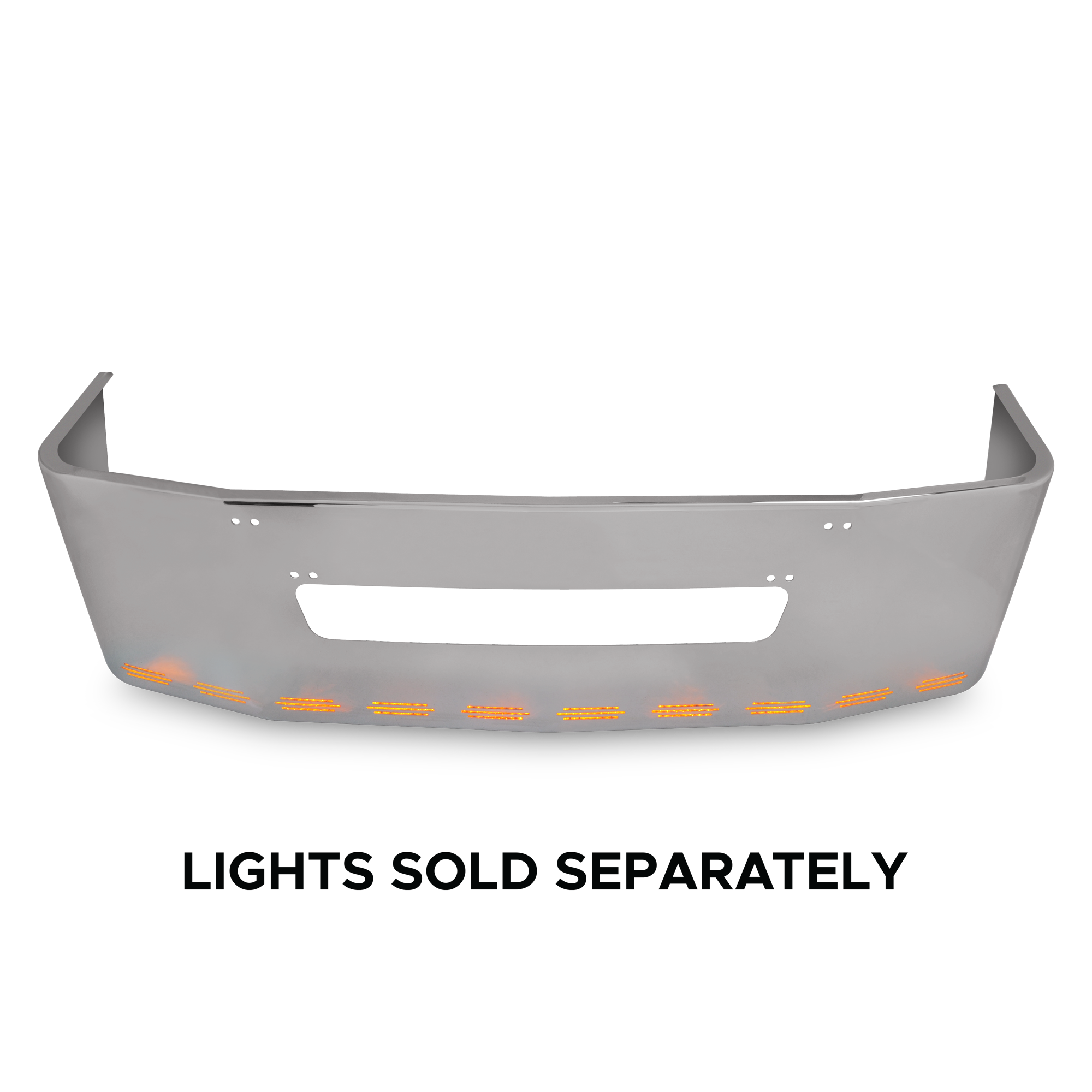18” Chrome Bumper with 11 Hidden Light Holes for Freightliner Century 1996-2004 — SKU US20-46024