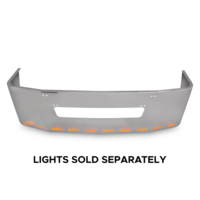 18” Chrome Bumper with 11 Hidden Light Holes for Freightliner Century 1996-2004 thumbnail 1