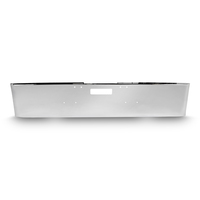 18” Chrome Bumper fits Freightliner Classic 1984-2003, with Rolled End and Tow Hole thumbnail 1