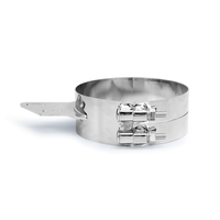 Lincoln Chrome 8” Wide Angled Clamp Fits Peterbilt Chrome thumbnail 3
