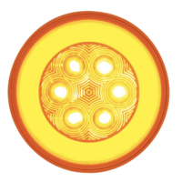 21 LED 4" GLO Turn Signal Light - Amber LED/Amber Lens thumbnail 1