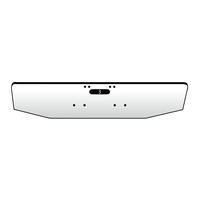 15” Chrome Bumper fits Freightliner Classic 1984-2003 with Tapered Ends and Tow Holes thumbnail 5