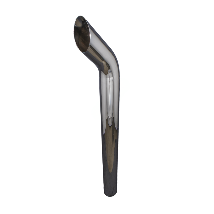 Chrome Top Stack Bull Horn Style 5” X 60” — SKU BH5-60SBC